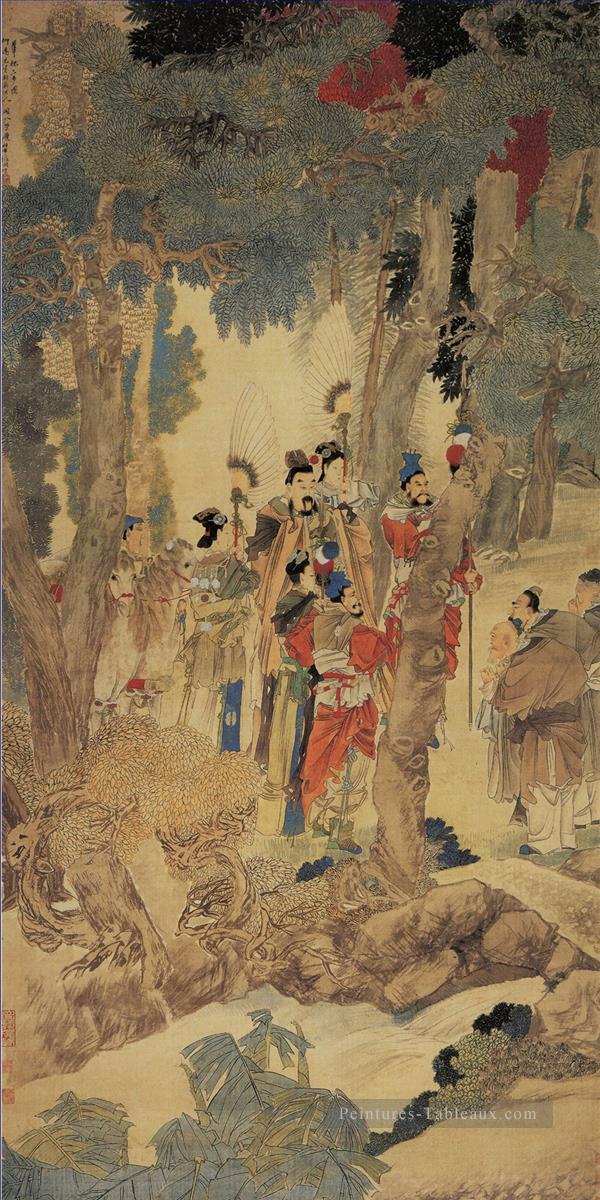 Reno empereur yao Art chinois traditionnel Peintures à l'huile